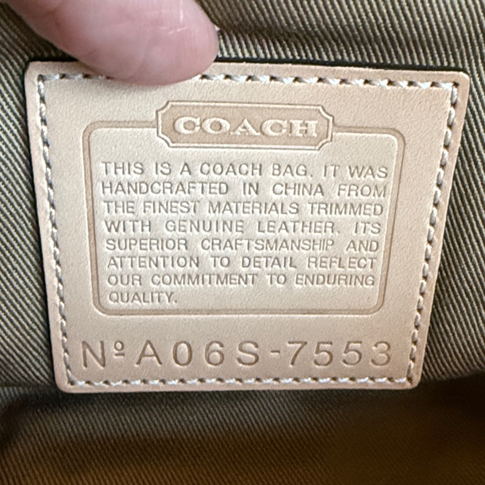 VINTAGE COACH KISSLOCK BAG 7553 GOLDEN PYTHON OPTIC SIGNATURE CANVAS LTD ED NWOT - Picture 12 of 15